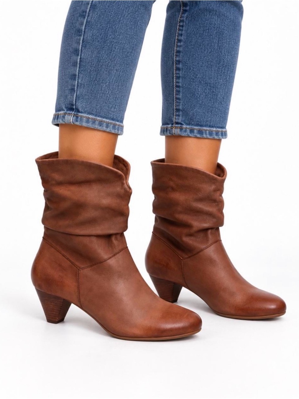 $150 - EUC Steve Madden Maximus Brown Leather Slouch Boots – Women’s 9M